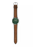 Fossil Neutra Green Dial Brown Leather Strap Watch for Men - FS5902