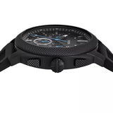 Fossil Machine Black Dial Black Silicone Strap Watch for Men - FS6099