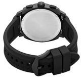 Fossil Machine Black Dial Black Silicone Strap Watch for Men - FS6099