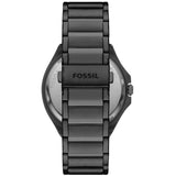 Fossil Evanston Black Dial Black Steel Strap Watch for Men - BQ2621