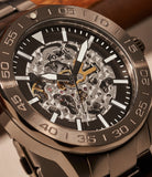Fossil Bannon Black Dial Gray Steel Strap Watch for Men - BQ2678