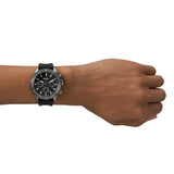 Fossil Bannon Black Dial Black Silicon Strap Watch for Men - BQ2711