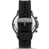 Fossil Bannon Black Dial Black Silicon Strap Watch for Men - BQ2711