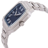 Fossil Crosby Blue Dial Silver Steel Strap Watch for Men - FS6121