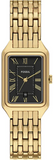 Fossil Raquel Black Dial Gold Steel Strap Watch for Women - ES5434