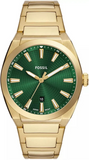 Fossil Everett Green Dial Gold Steel Strap Watch for Men- FS6090