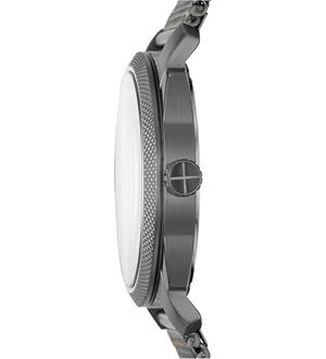 Fossil Machine Gray Dial Gray Steel Strap Watch for Men - FS5588