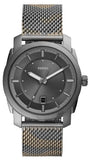 Fossil Machine Gray Dial Gray Steel Strap Watch for Men - FS5588