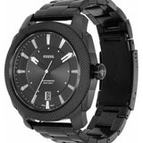 Fossil Machine Black Dial Black Steel Strap Watch for Men - FS5971