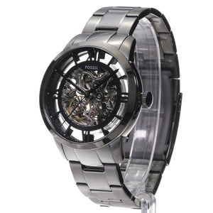 Fossil Townsman Clear Dial Gray Steel Strap Watch for Men- ME3268
