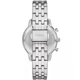 Fossil Neutra Two Tone Dial Silver Steel Strap Watch for Women - ES5357