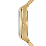 Fossil Everett Green Dial Gold Steel Strap Watch for Men- FS6090