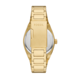 Fossil Everett Gold Dial Gold Steel Strap Watch for Men- FS5965