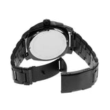 Fossil Machine Black Dial Black Steel Strap Watch for Men - FS5971