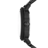 Fossil Machine Black Dial Black Steel Strap Watch for Men - FS5971
