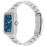 Fossil Crosby Blue Dial Silver Steel Strap Watch for Men - FS6121
