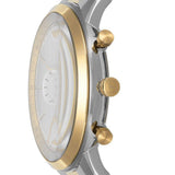 Fossil Neutra Silver Dial 2 Tone Steel Strap Watch for Men - FS6112