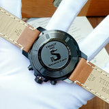 Tissot Seastar Black Dial Brown Leather Strap Watch for Men - T120.417.36.051.00
