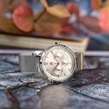 Tommy Hilfiger Lidia Silver Dial Silver Mesh Strap Watch for Women - 1782537