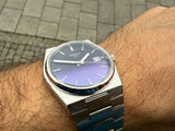 Tissot Powermatic 80 Automatic Gradient Blue Dial Silver Steel Strap Watch for Men - T137.407.11.051.01