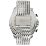 Lacoste Neoheritage Green Dial Silver Steel Strap Watch for Men - 2011255