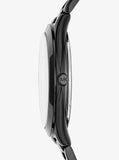 Michael Kors Slim Runway Black Dial Black Steel Strap Watch for Women - MK3589