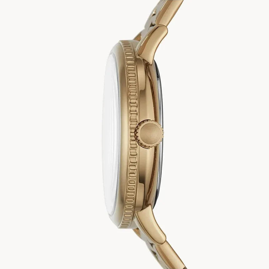 Fossil Jacqueline Rose Gold Dial Rose Gold Steel Strap Watch for Women - ES3667