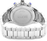 Hugo Boss Driver Chronograph Black Dial Silver Steel Strap Watch for Men - 1512883
