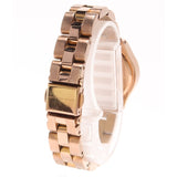 Marc Jacobs Blade White Dial Rose Gold Steel Strap Watch for Women - MBM3076