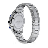 Hugo Boss Ikon Chronograph Blue Dial Silver Steel Strap Watch for Men - 1512963