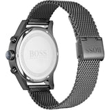 Hugo Boss Jet Chrongraph Blue Dial Gunmetal Grey Mesh Bracelet Watch for Men - 1513677