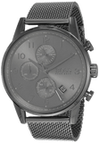 Hugo Boss Navigator Chronograph Grey Dial Grey Mesh Bracelet Watch for Men - 1513674