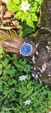 Emporio Armani Alpha Medium Blue Dial Blue Leather Strap Watch for Men - AR1848