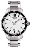Tissot Quickster White Dial Silver Stainless Steel Strap Watch for Men- T095.410.11.037.00