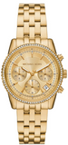 Michael Kors Bryant Gold Dial Gold Steel Strap Watch for Women - MK7530