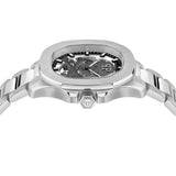 Philipp Plein High-Conic Automatic Silver Dial Silver Stainless Steel Strap Watch For Men - PWRAA0223