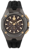 Philipp Plein Octagon Black Dial Black Silicone Strap Watch for Men - PWTBA0323