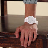 Lacoste 12.12 White Dial White Silicon Strap Watch for Men - 2010974