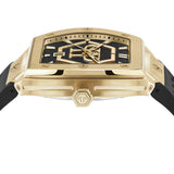 Philipp Plein Hexagon Phantom Black Dial Black Silicone Strap Watch For Men- PWPUA0424