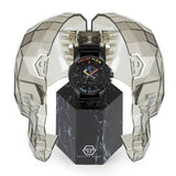 Philipp Plein The Skull Black Dial Black Silicone Strap Watch For Men - PWAAA1121