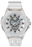 Philipp Plein The Skull White Dial White Silicone Strap Watch for Men - PWAAA1521