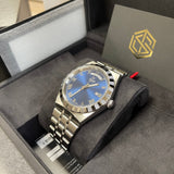 Tudor Royal Automatic Blue Dial Silver Steel Strap Watch for Men - M28600-0005