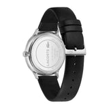 Lacoste Club Black Dial Black Leather Strap Watch for Men - 2011226