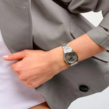 D1 Milano Ultra Thin Silver Dial Silver Steel Strap Watch for Women - D1-UTBL30