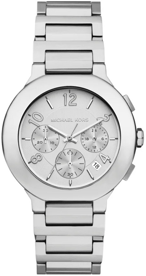Michael Kors Gramercy Silver Dial Silver Steel Strap Watch for Women - MK7522
