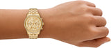 Michael Kors Bryant Gold Dial Gold Steel Strap Watch for Women - MK7530