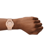 Michael Kors Gramercy Rose Gold Dial Rose Gold Steel Strap Watch for Women - MK7521