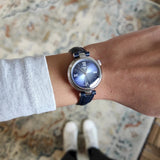 Tissot Desir Deep Blue Dial Navy Blue Leather Strap Watch for Women - T152.010.16.038.01