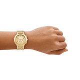 Michael Kors Gramercy Gold Dial Gold Steel Strap Watch for Women - MK7520
