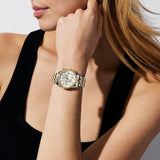 Michael Kors Bryant Silver Dial Two Tone Steel Strap Watch for Women - MK7532